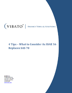 SAS 70 transition into SSAE 16