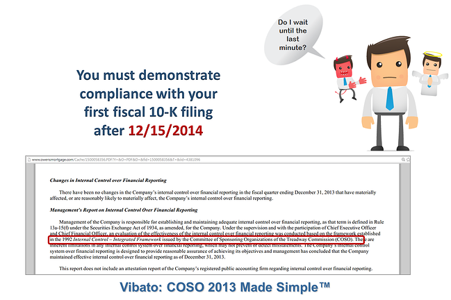 COSO 2013 10-K Language